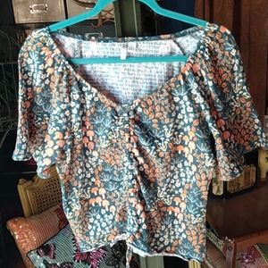 Women's Cato Large Short-Sleeve Floral Blouse